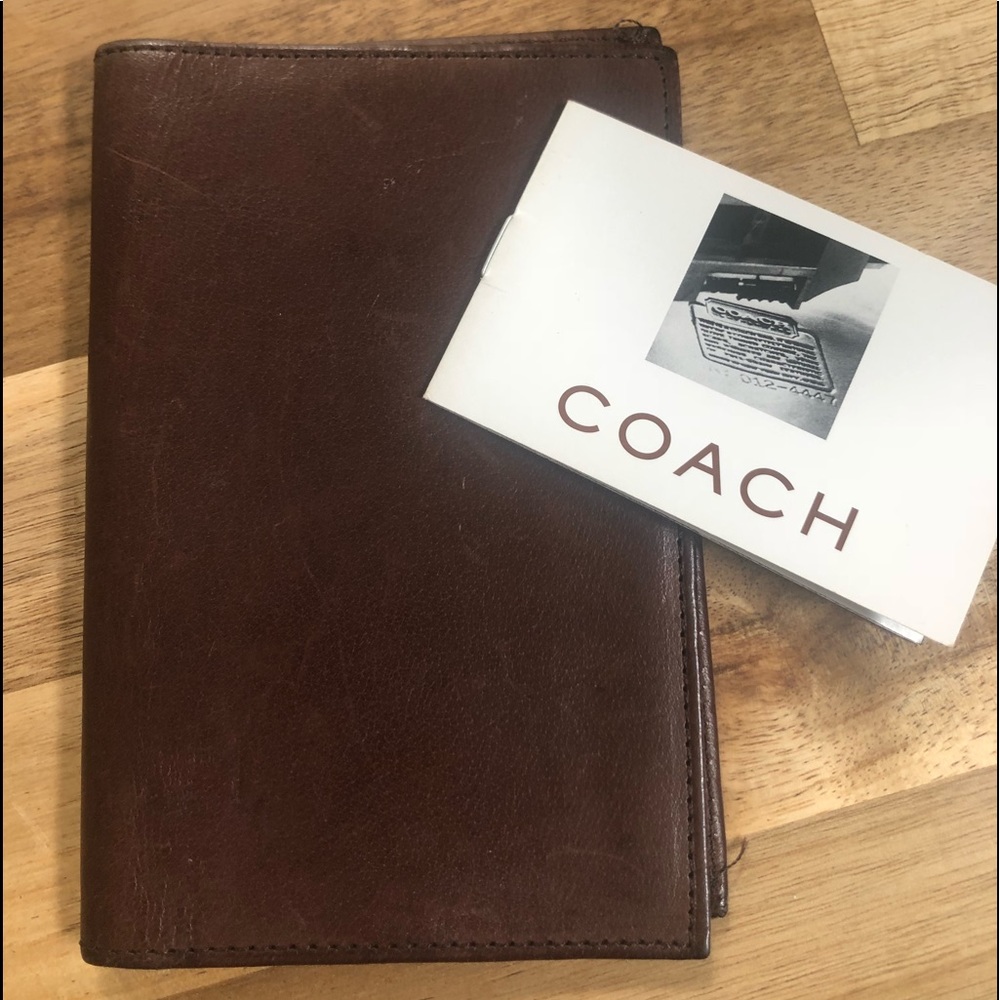 Coach Passport Wallet Case in Mahogany
